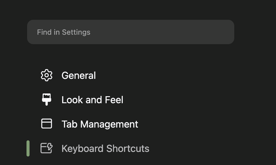 Zen Browser's Keyboard shortcuts