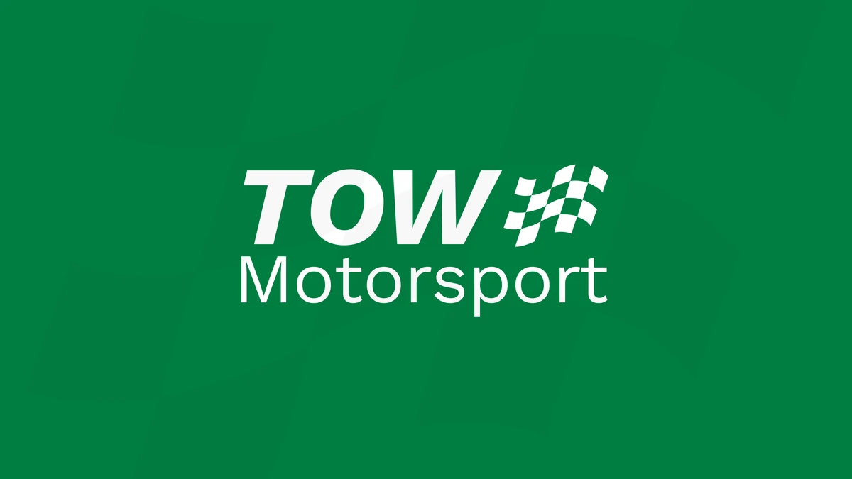 TOW Motorsport logo on a green background